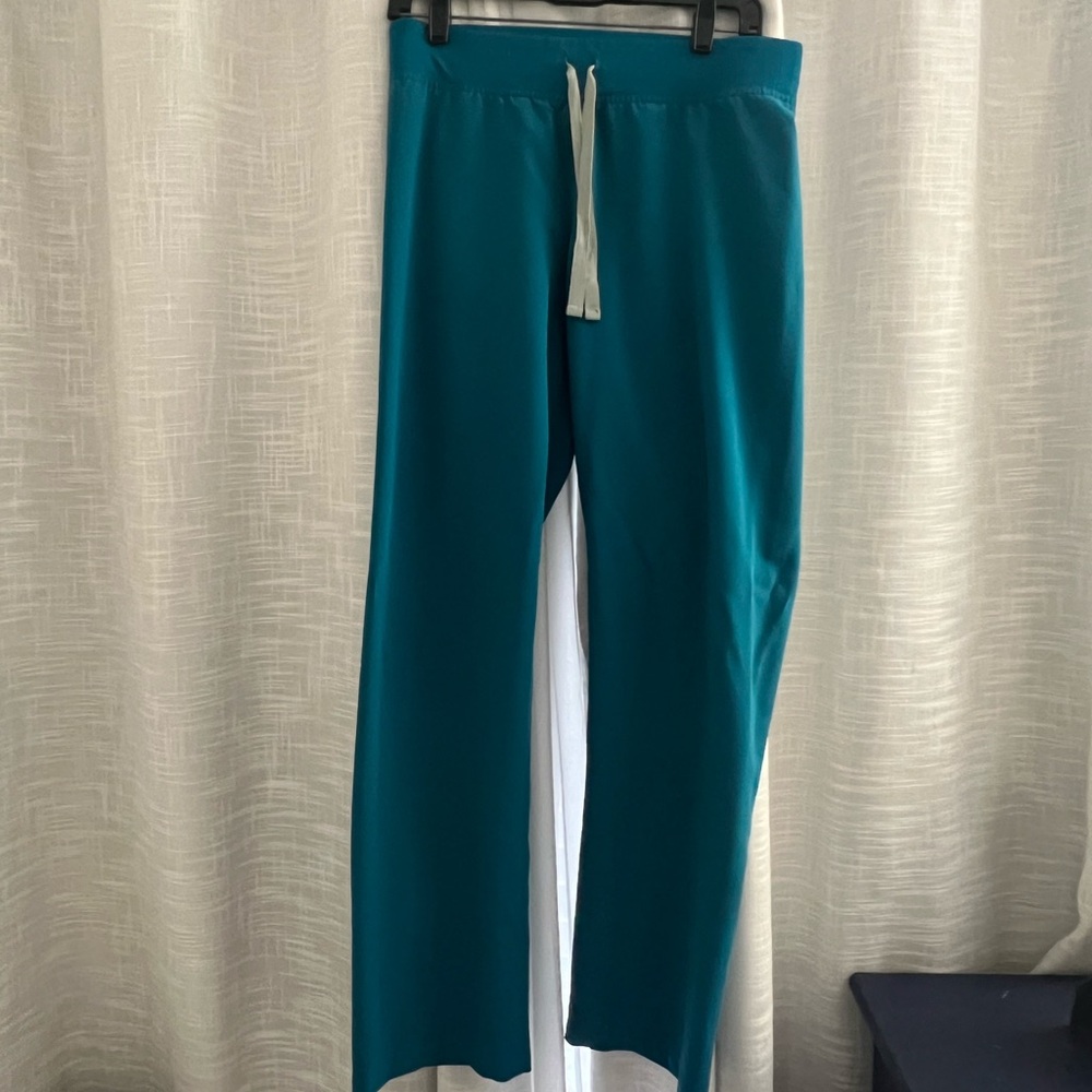 Figs pacific blue Livingston small regular waist EUC